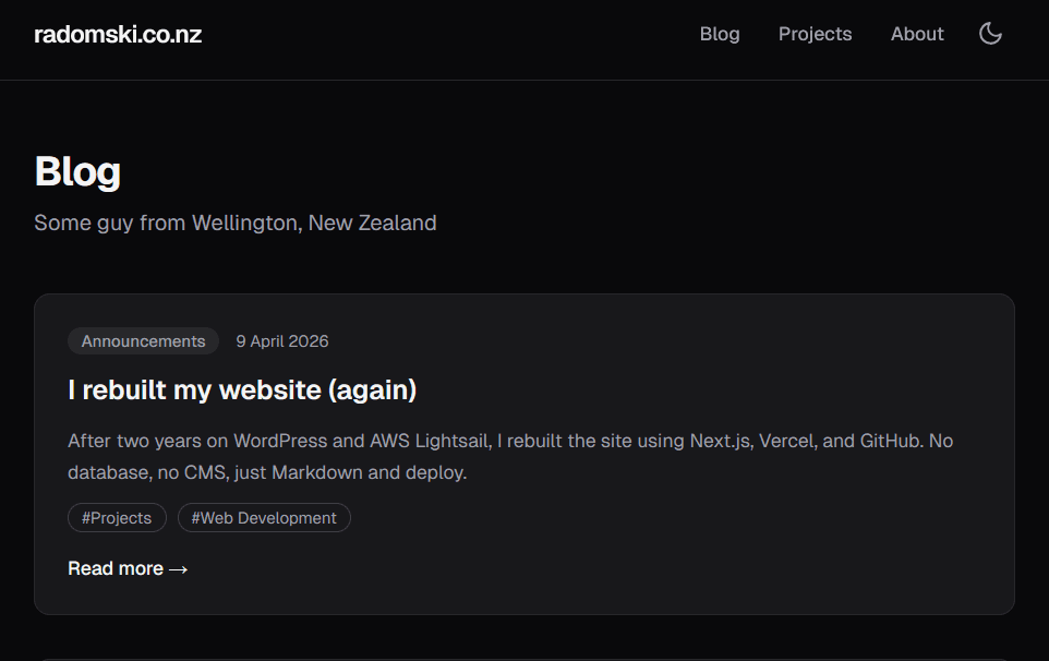 radomski.co.nz preview