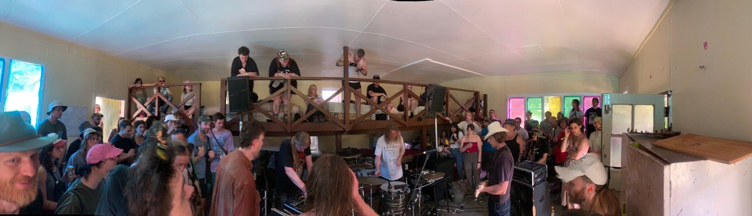 Winter stage panorama