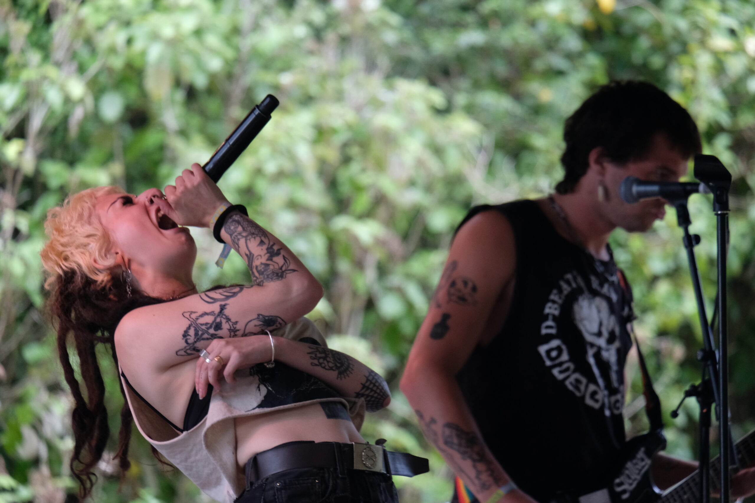 Dole Bludger on the Square stage