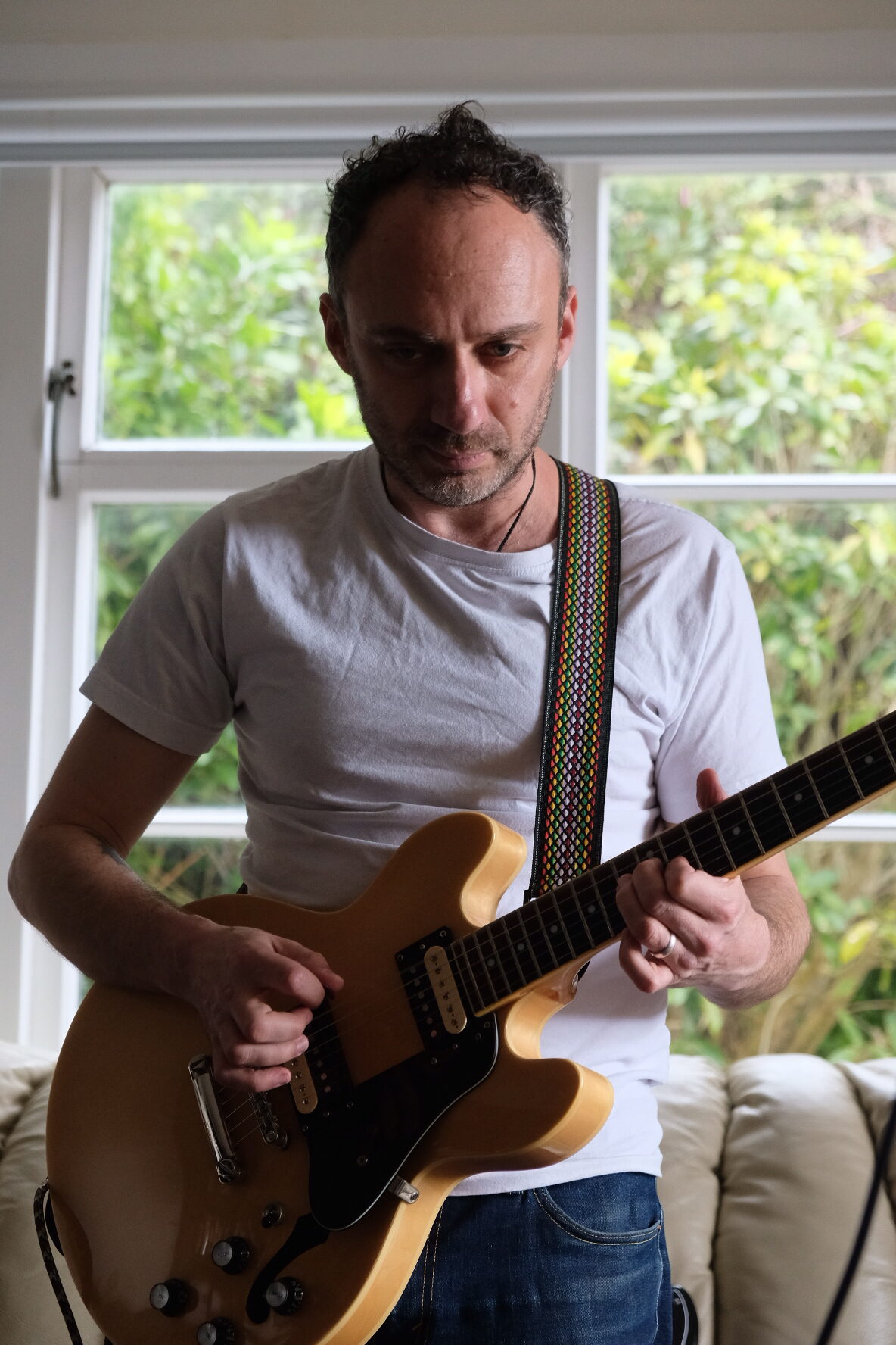 Tom in the middle of a solo