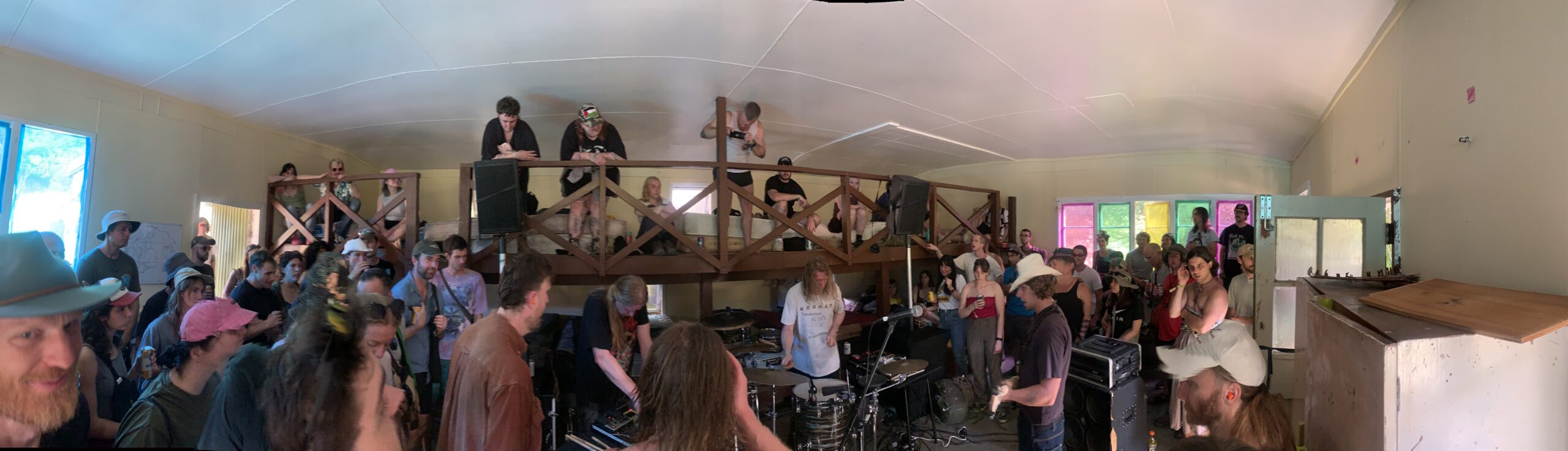 Winter stage panorama